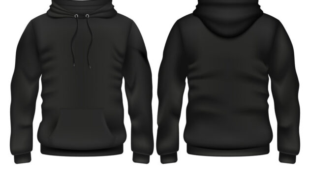 Front And Back Black Hoodie Template with regard to Blank Black Hoodie Template