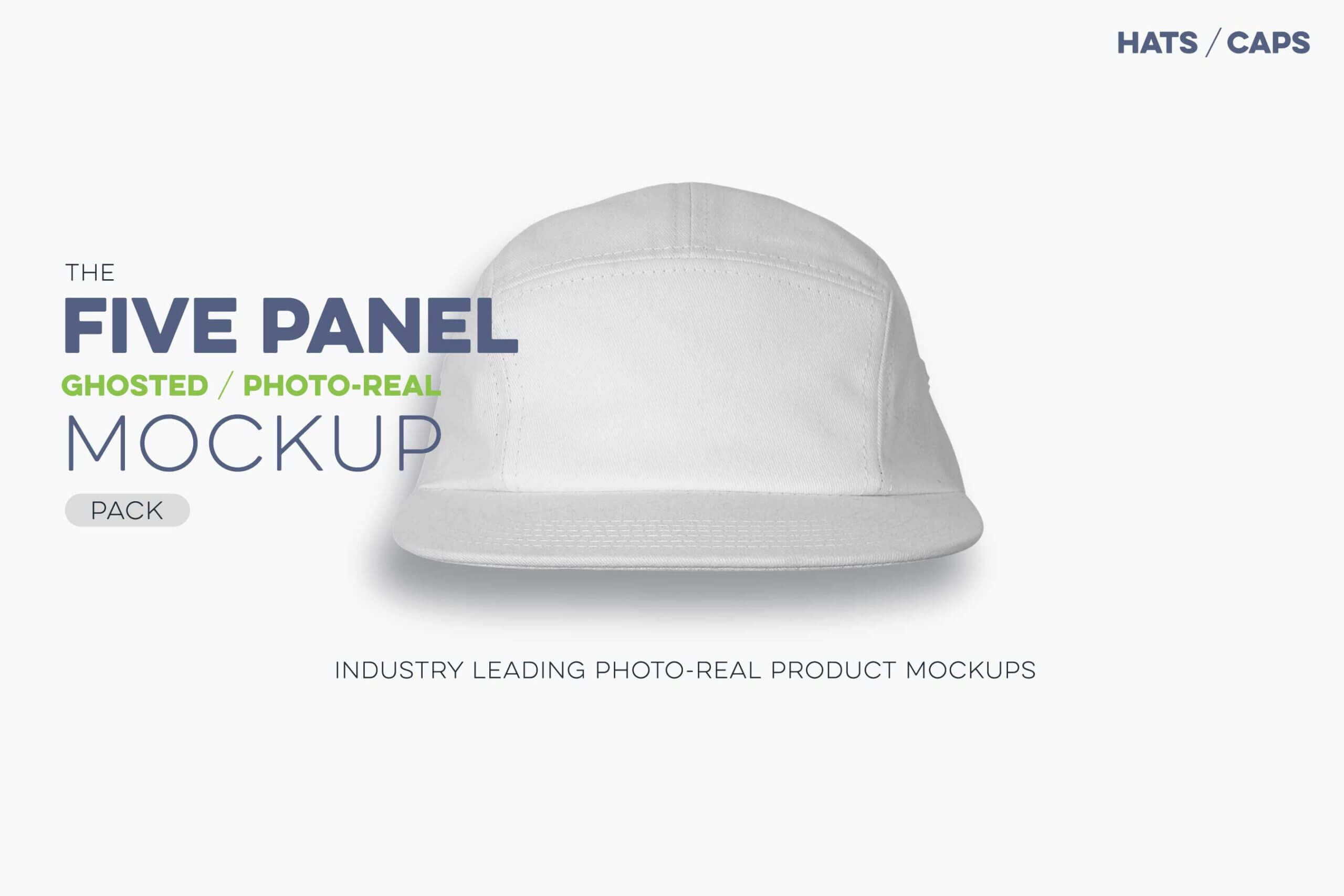 Ghosted Five Panel Cap Mockup - Threadosaurus Pertaining To 5 Panel Hat Template