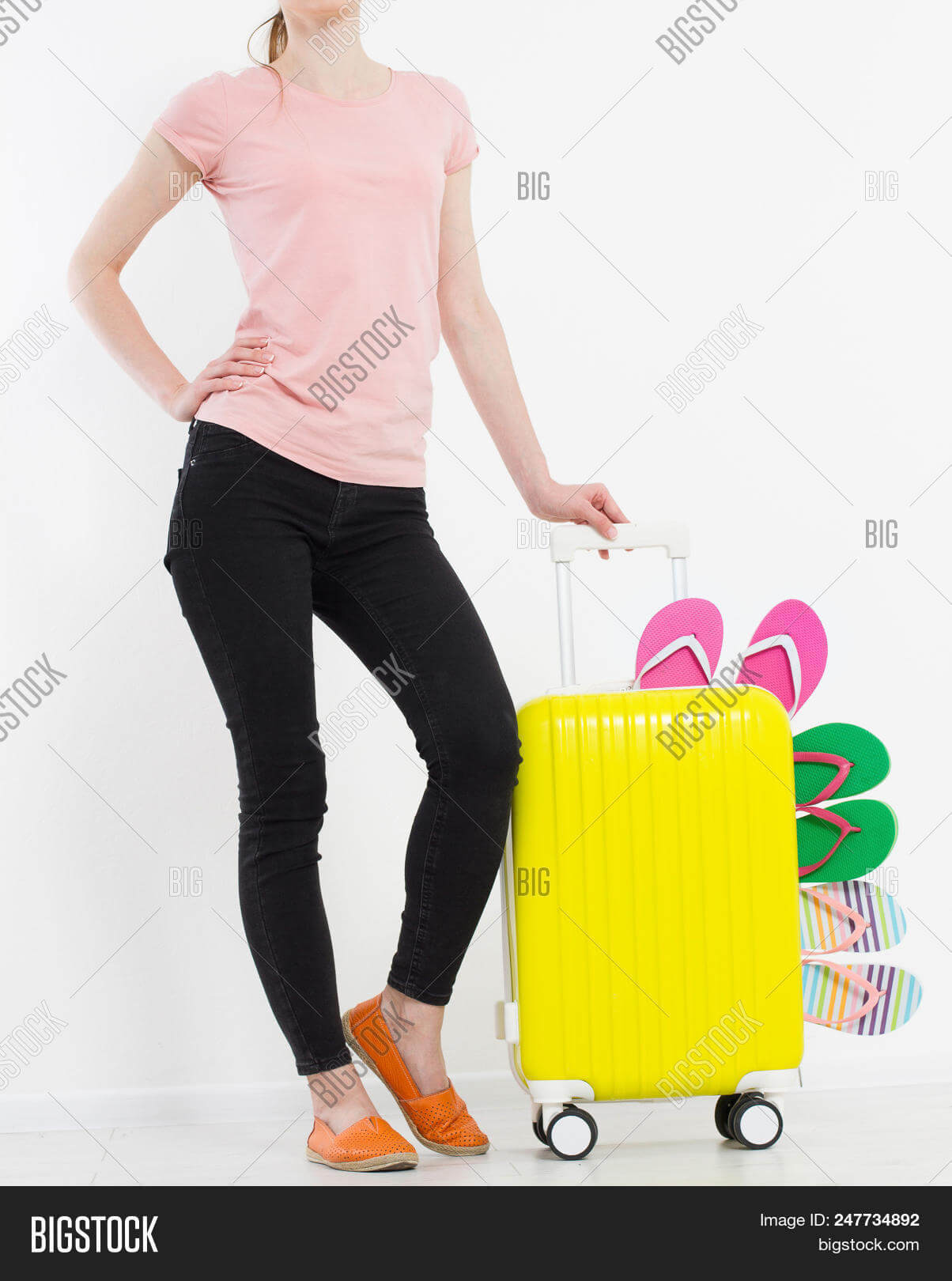 Girl Suitcase Isolated Image & Photo (Free Trial) | Bigstock Inside Blank Suitcase Template