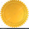 Golden Award Medal Blank Seal Luxury Stock Illustration 77350795 Regarding Blank Seal Template