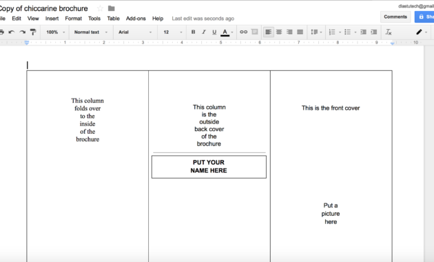 Google Pamphlet - Colona.rsd7 for Brochure Templates For Google Docs