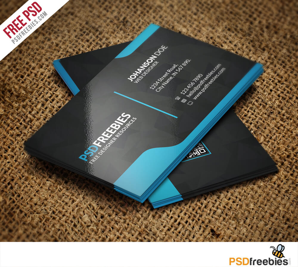 Graphic Designer Business Card Template Free Psd Pertaining To Calling Card Template Psd