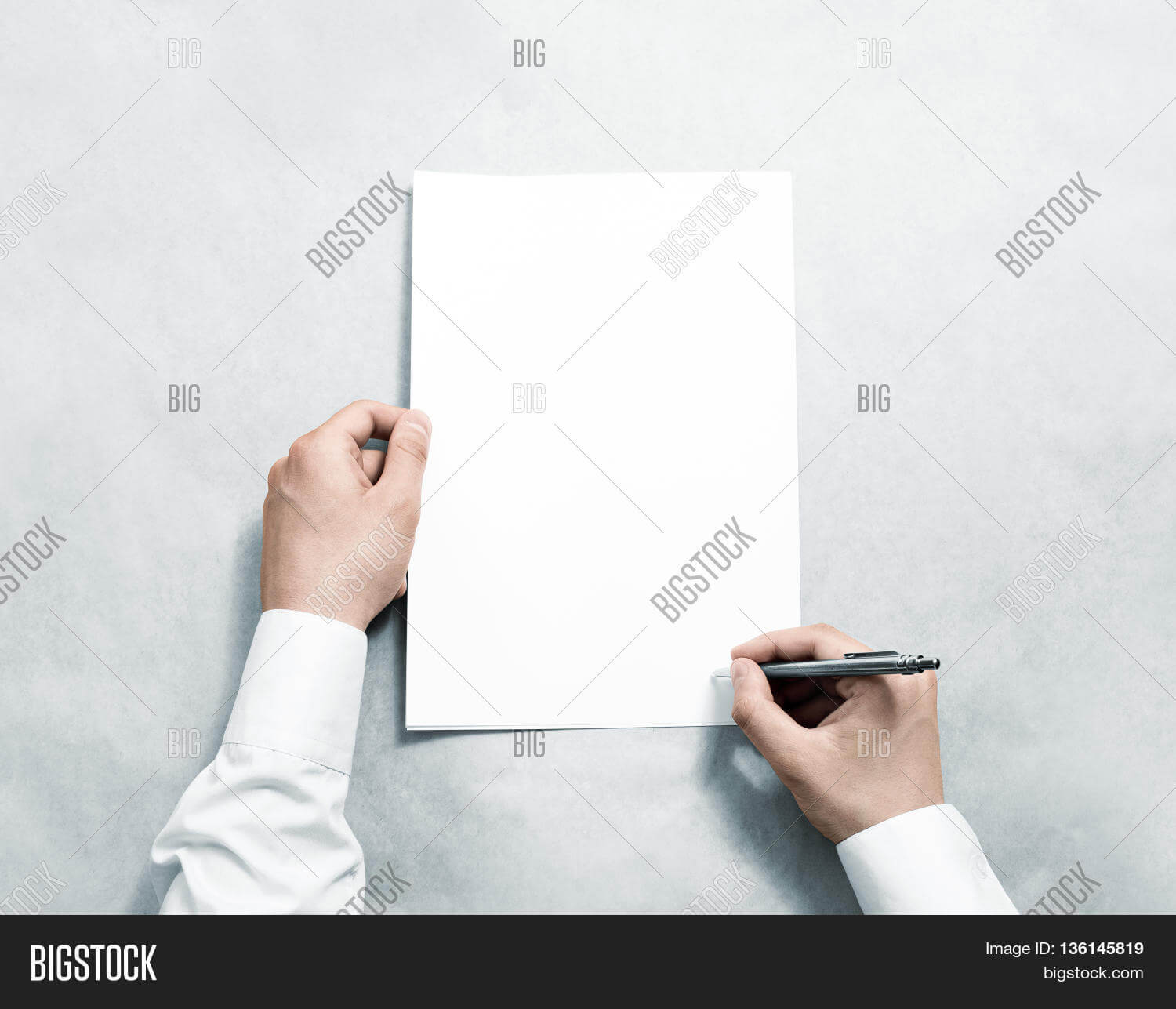 Hand Holding Blank Image & Photo (Free Trial) | Bigstock For Blank Legal Document Template