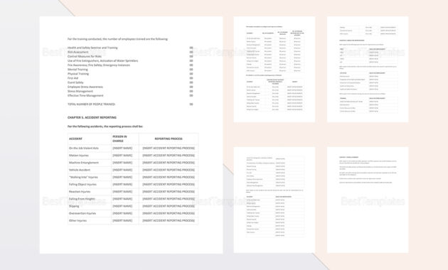Health And Safety Annual Report Template with regard to Annual Health And Safety Report Template