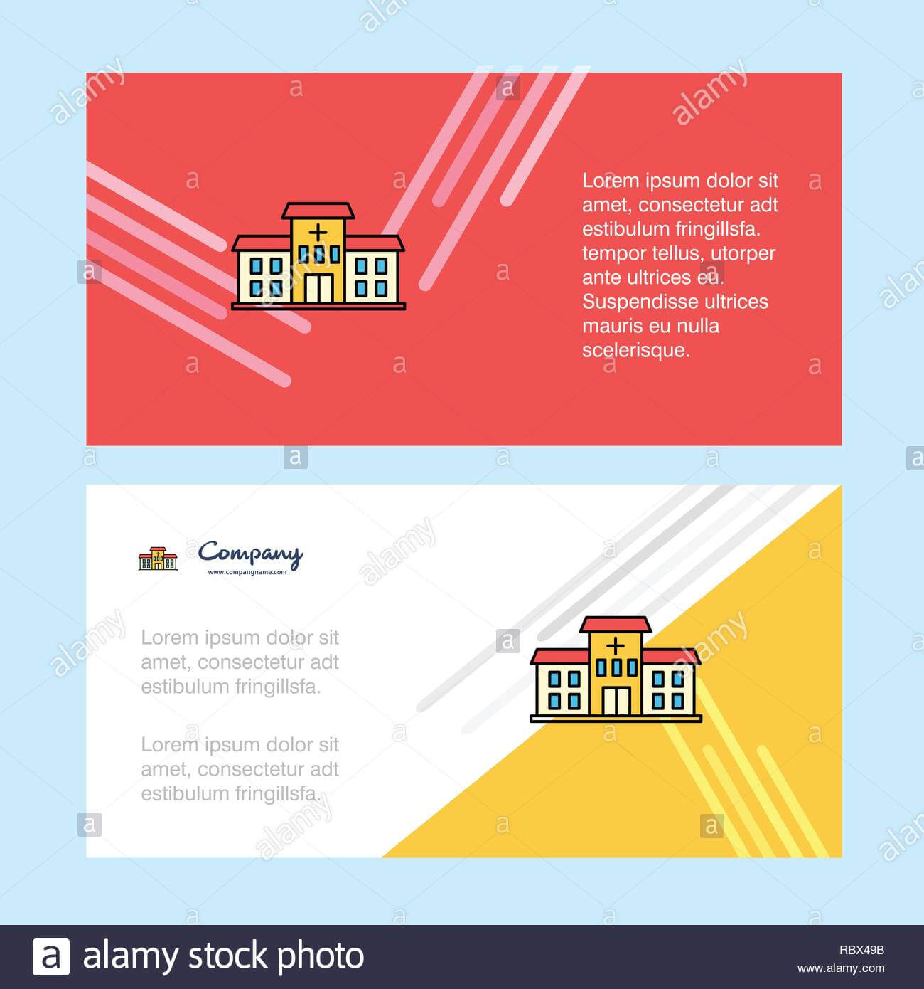 Hospital Abstract Corporate Business Banner Template In Chiropractic Travel Card Template