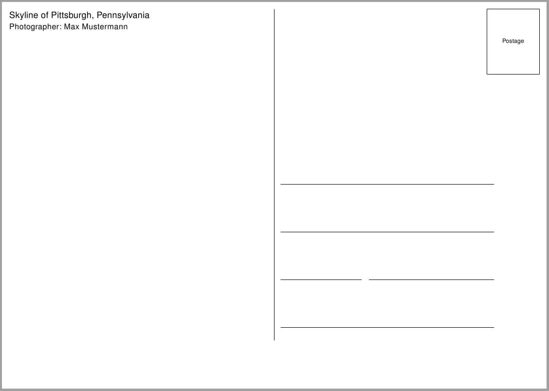 How Can I Make A Postcard Template? – Tex – Latex Stack Exchange Regarding Back Of Postcard Template