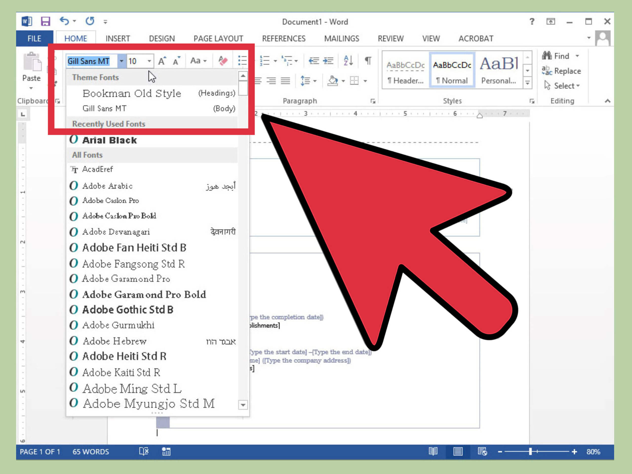 How To Create A Resume In Microsoft Word (With 3 Sample Resumes) Within Change The Normal Template In Word 2010