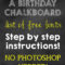 How To Make A Birthday Chalkboard Without Photoshop! – Our Throughout Chalkboard Poster Template