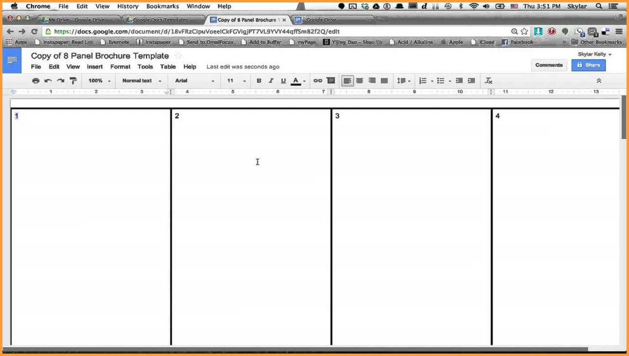 How To Make A Brochure In Google Docs Intended For Book Template Google Docs