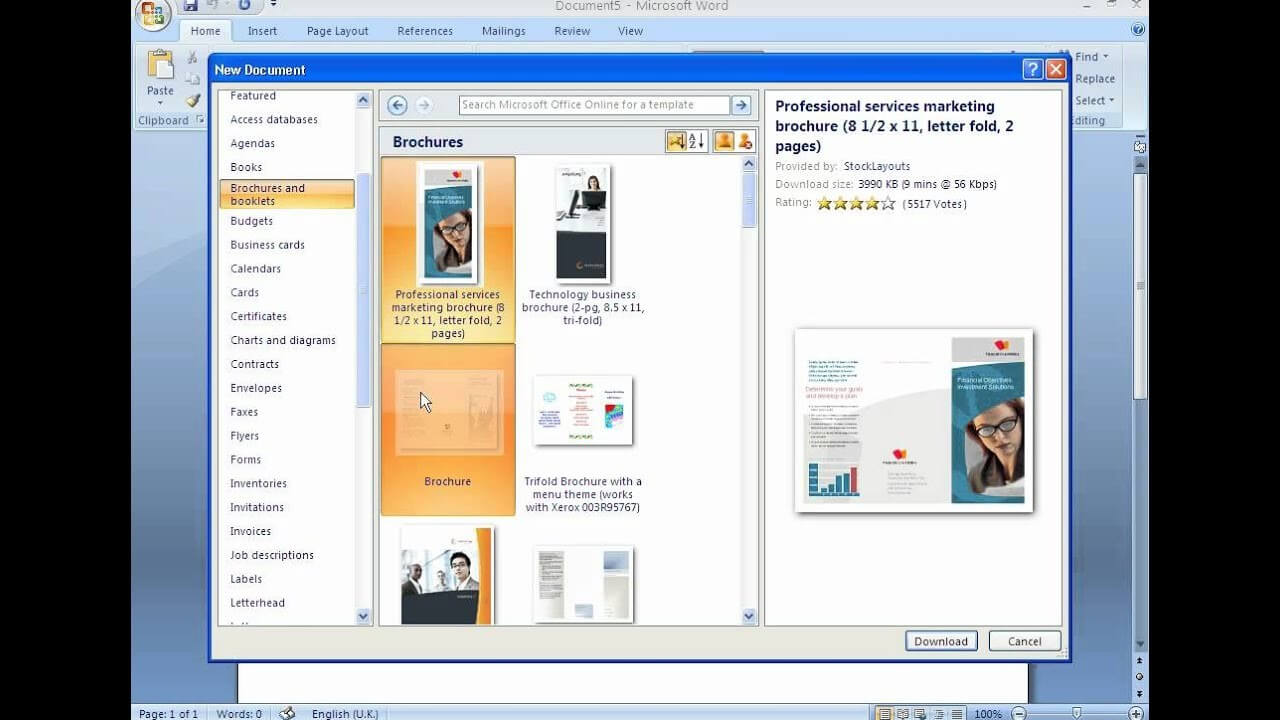 How To Make A Brochure On Microsoft Word 2007 – Carlynstudio With Booklet Template Microsoft Word 2007