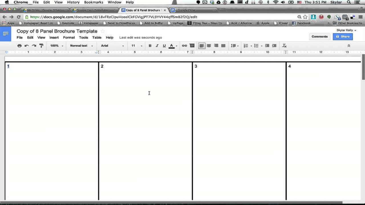 How To Make A Brochure Using Google Docs Wikihow On Drive In Brochure Template For Google Docs