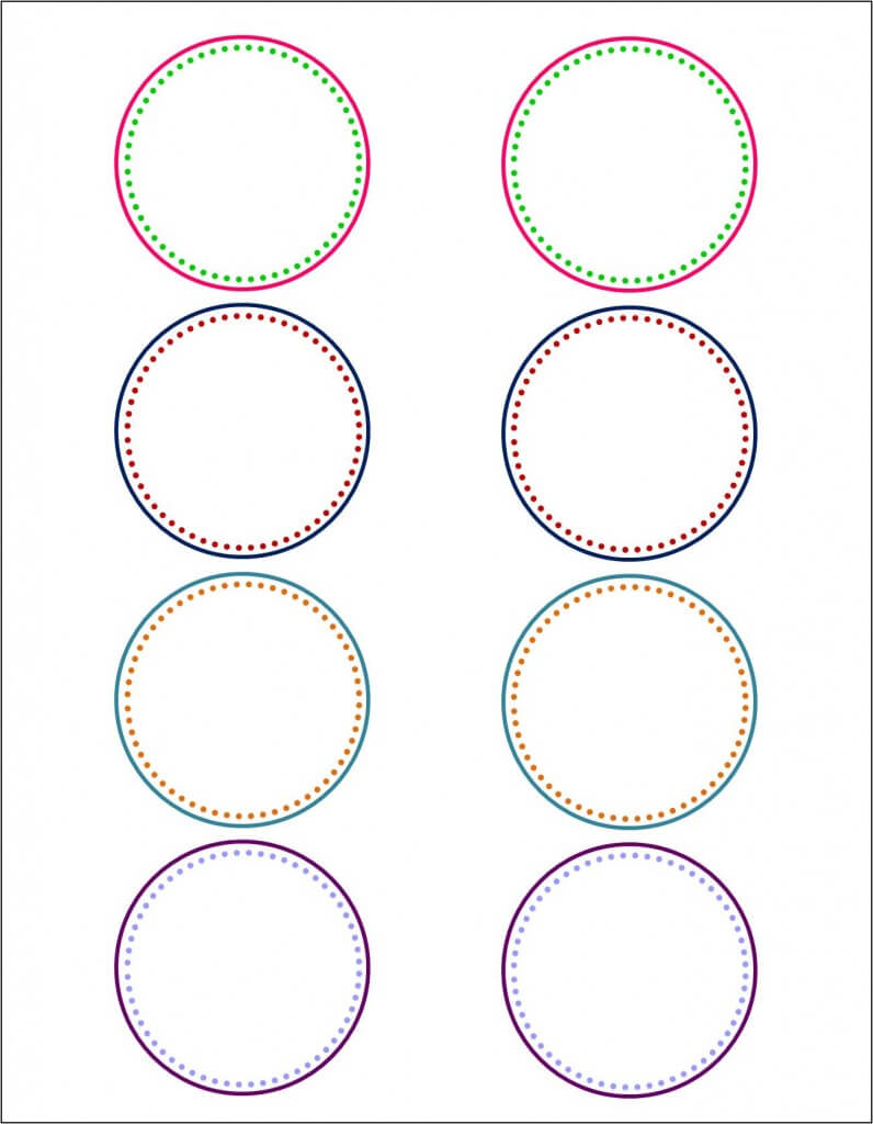 How To Make Pretty Labels In Microsoft Word Pertaining To 2 Inch Circle Template
