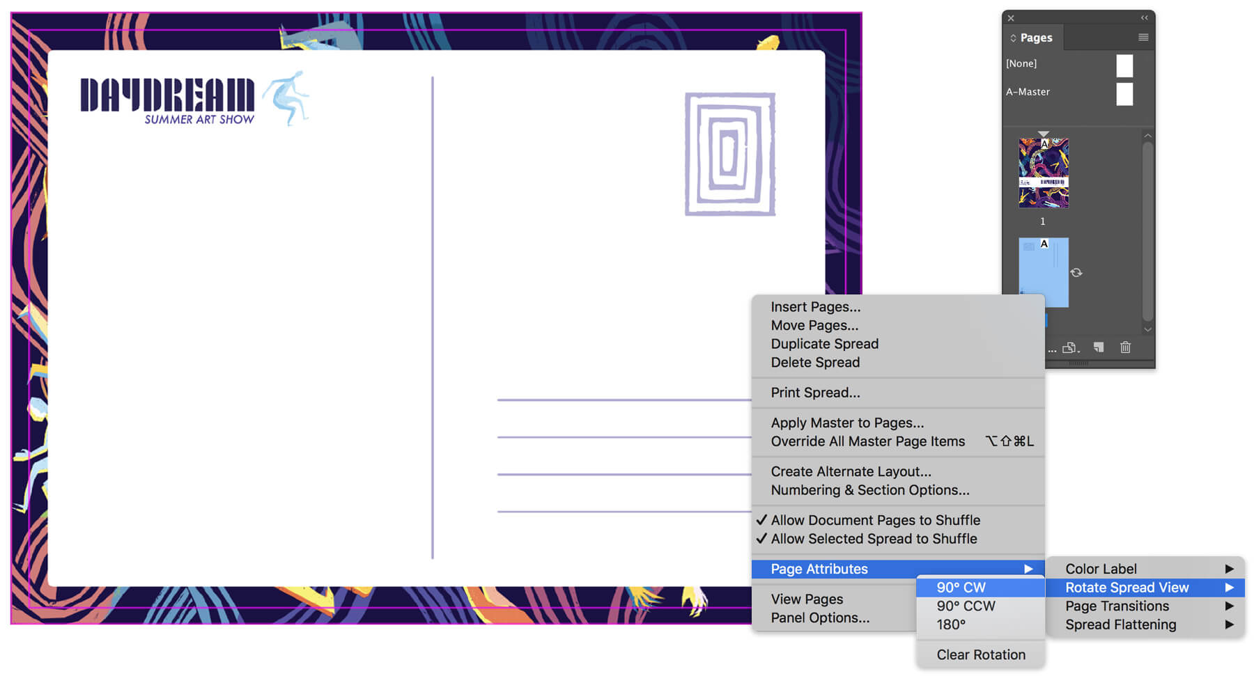 How To Set Up A Postcard | Adobe Indesign Tutorials Regarding Back Of Postcard Template Photoshop