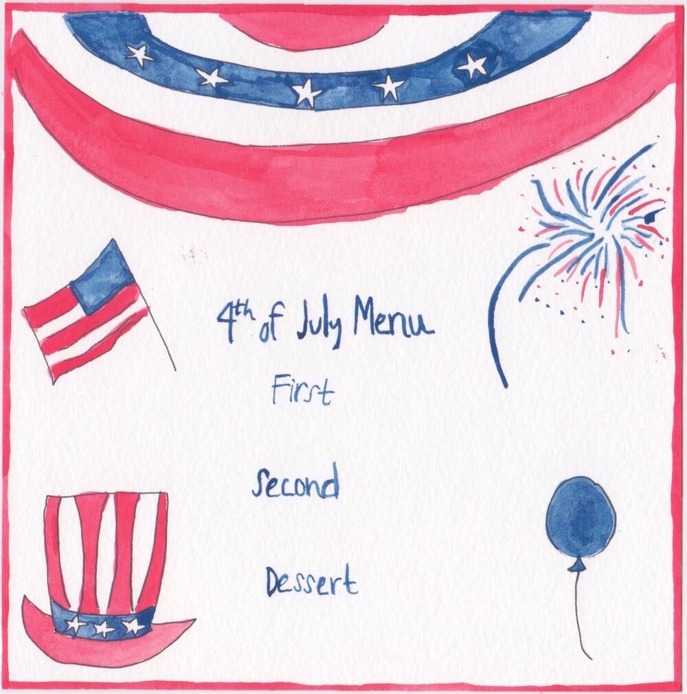 How To Throw A Fire Cracking Fourth Of July Fête | Chefanie For 4Th Of July Menu Template