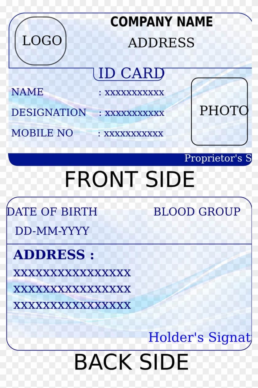Id Card Printable – Colona.rsd7 With Regard To Auto Insurance Id Card Template