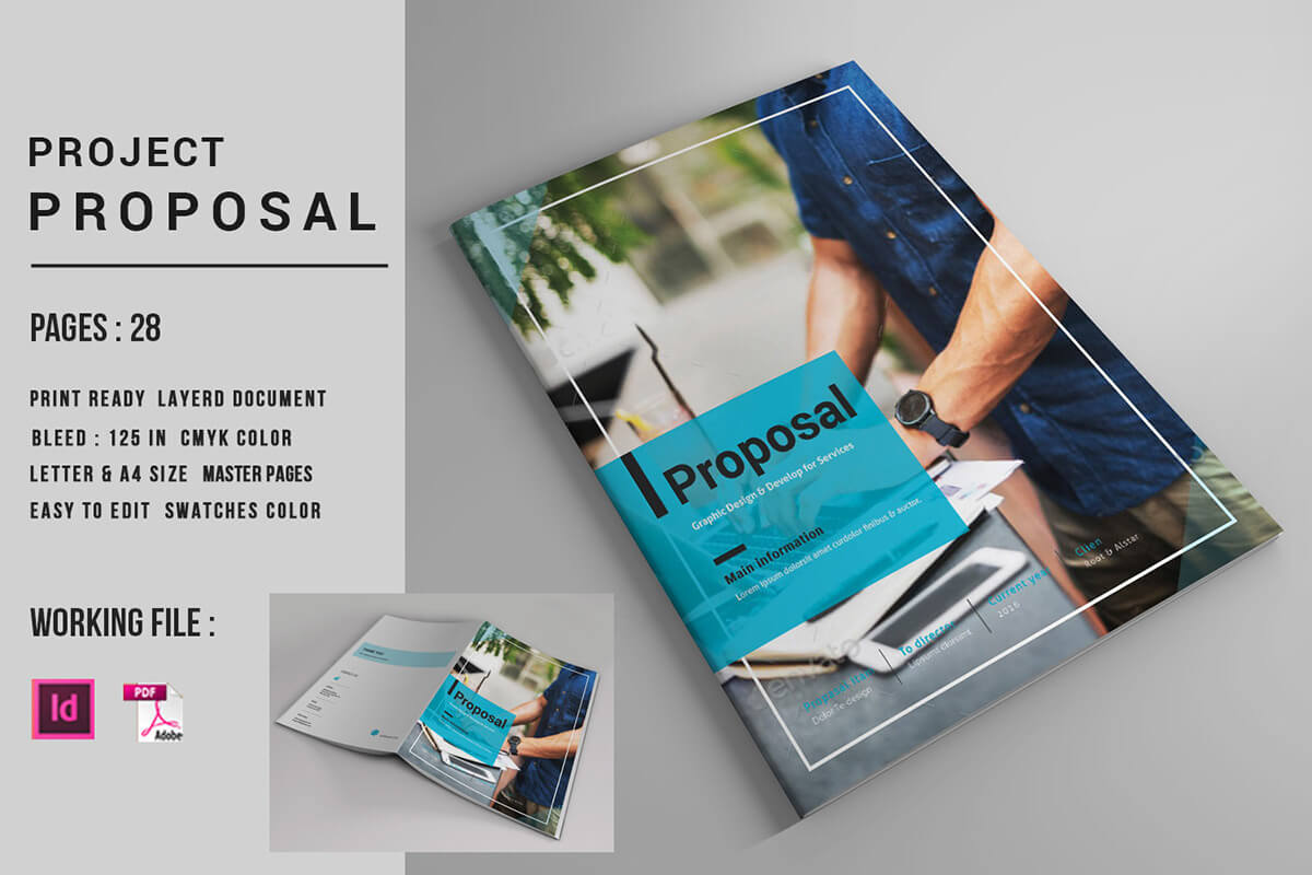 Indesign Business Proposal Template On Behance In Business Plan Template Indesign