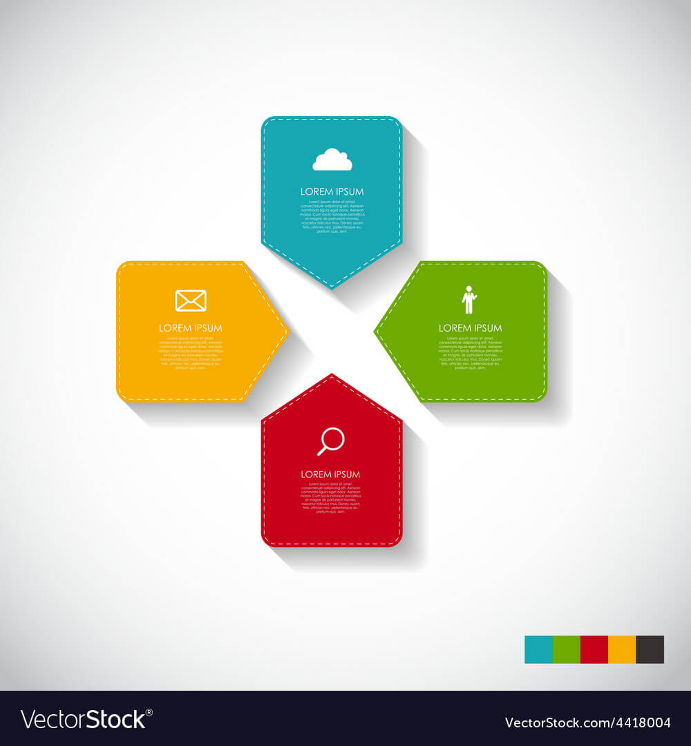 Infographic Templates For Business Vector Image On Vectorstock Pertaining To Adobe Illustrator Infographic Templates