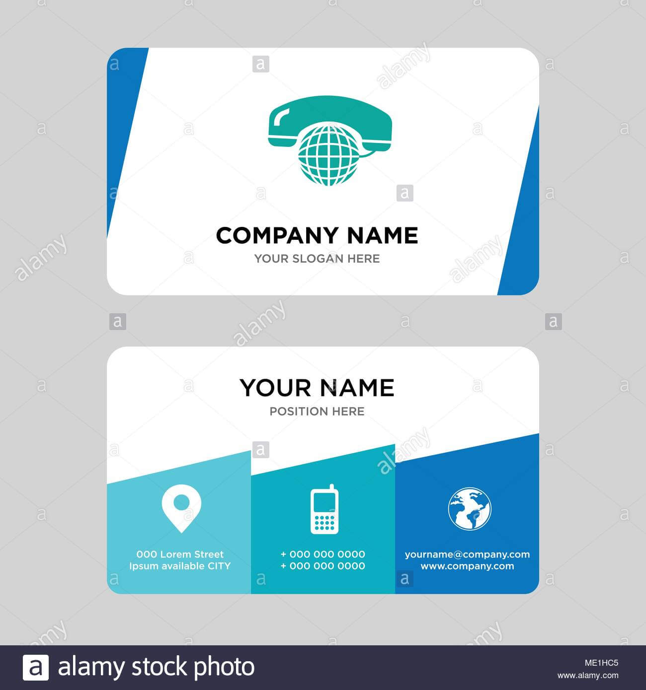 International Calling Service Business Card Design Template For Call Card Templates