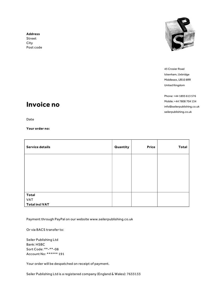 Invoice | Letterhead Templates For Therapists – Websites For For Business Invoice Template Uk