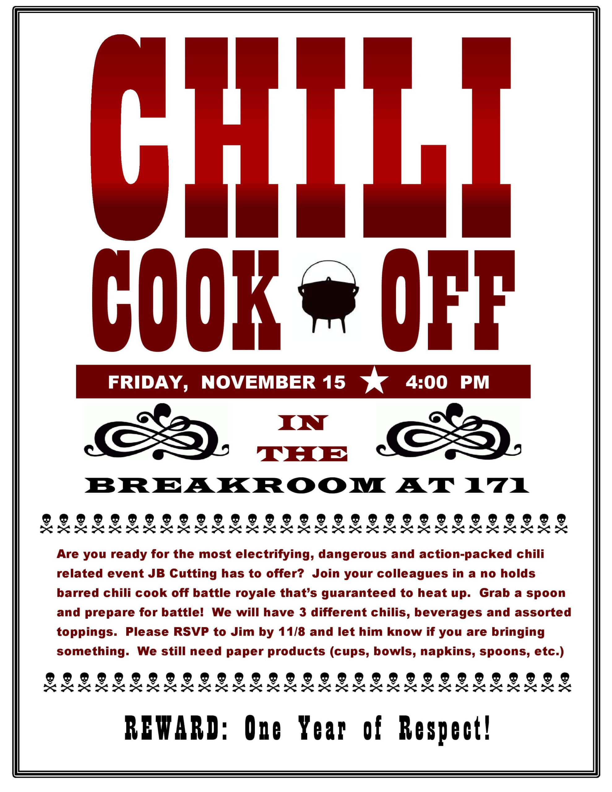 Jb Cutting Chili Cook Off 2013 Jb Cutting Inside Chili Cook Off Flyer Template