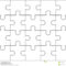 Jigsaw Puzzle Blank Template 4X5, Twenty Pieces Stock Inside Blank Jigsaw Piece Template