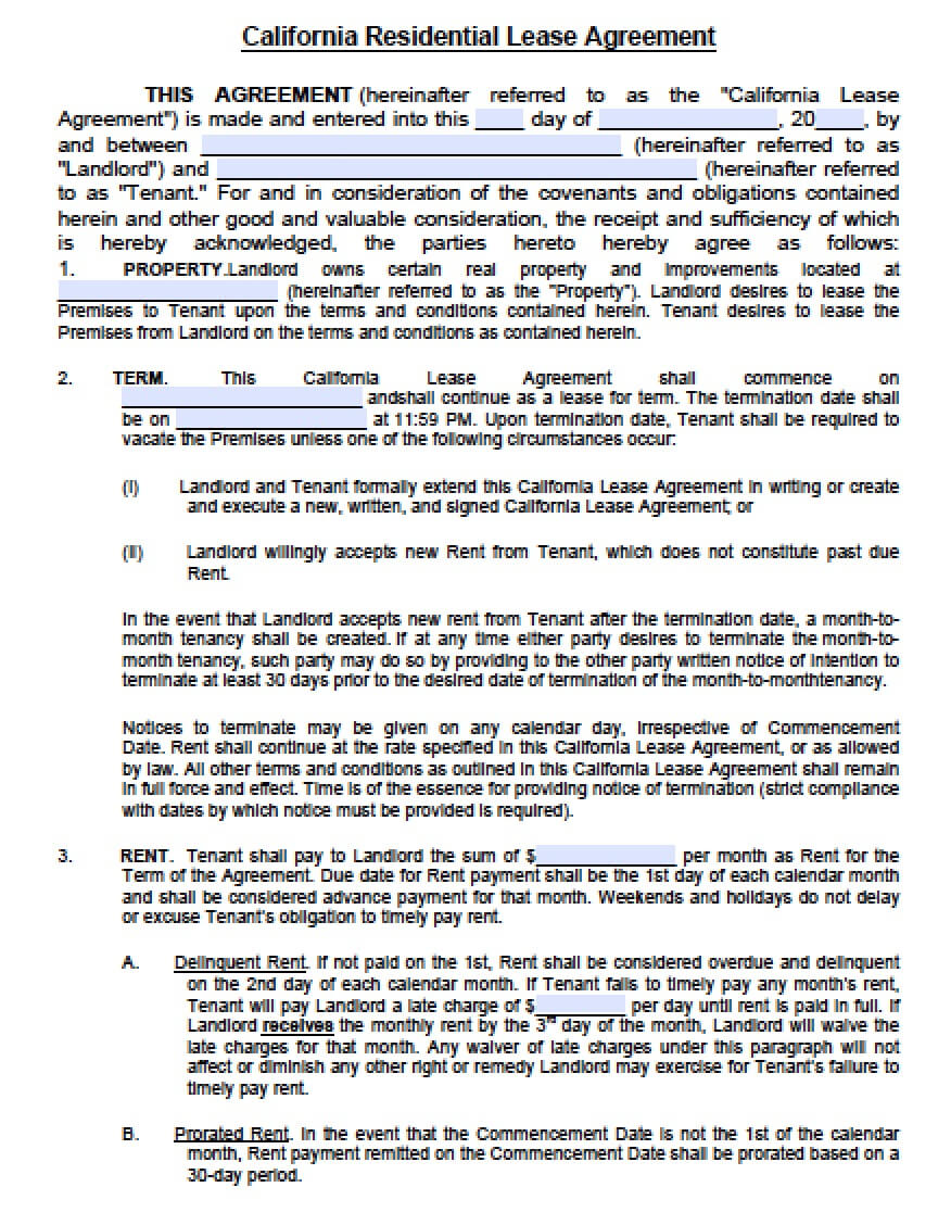 Lease Agreement Form Pdf – Colona.rsd7 Within Business Lease Agreement Template Free