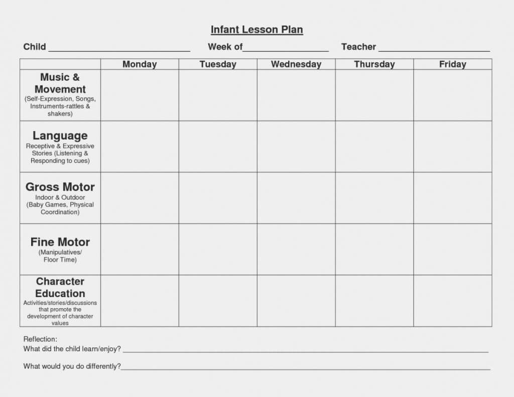 Lesson Plan Template Word High School Editable Free Outline Pertaining To Blank Preschool Lesson Plan Template