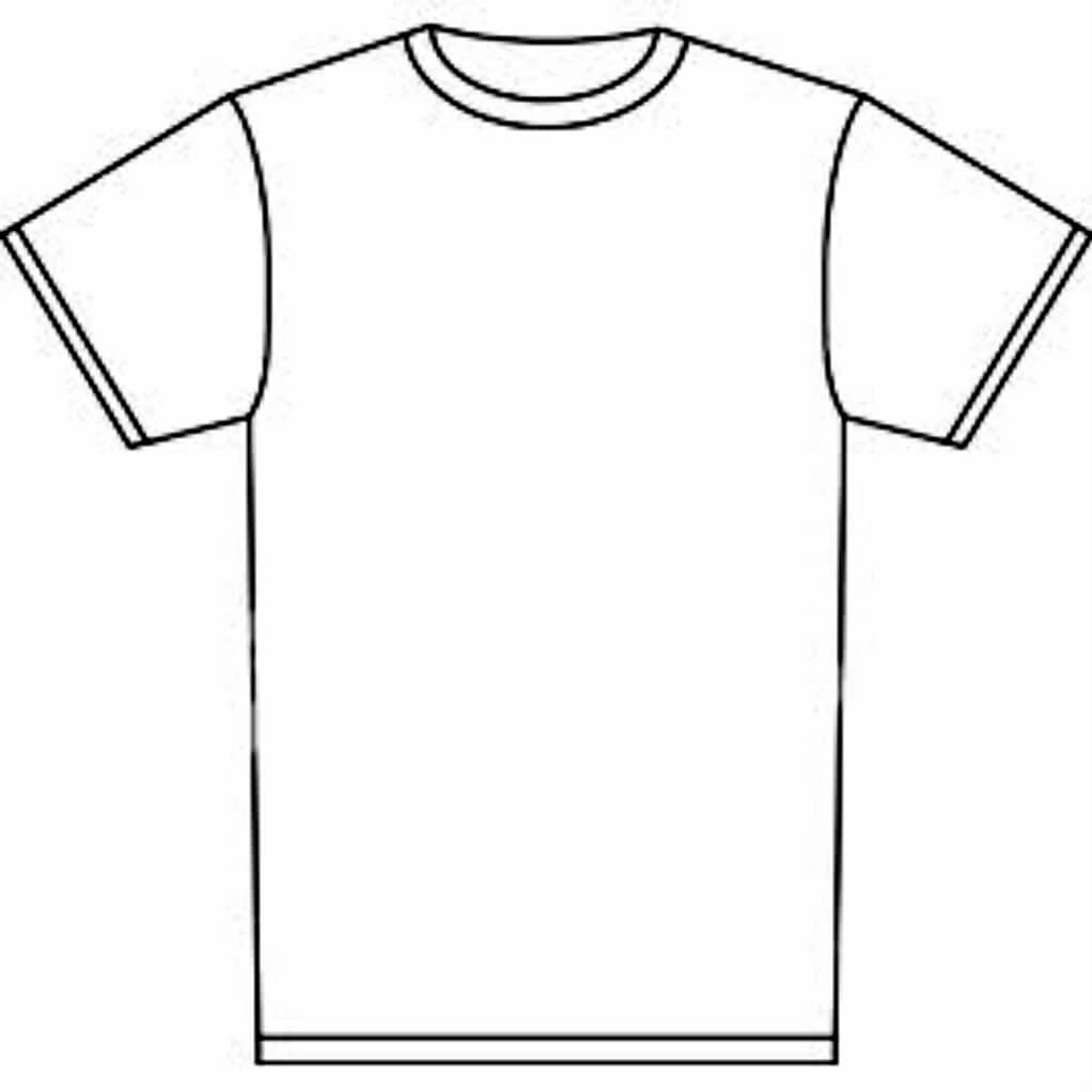 Library Of T Shirt Image Freeuse Download Outline Png Files In Blank T Shirt Outline Template