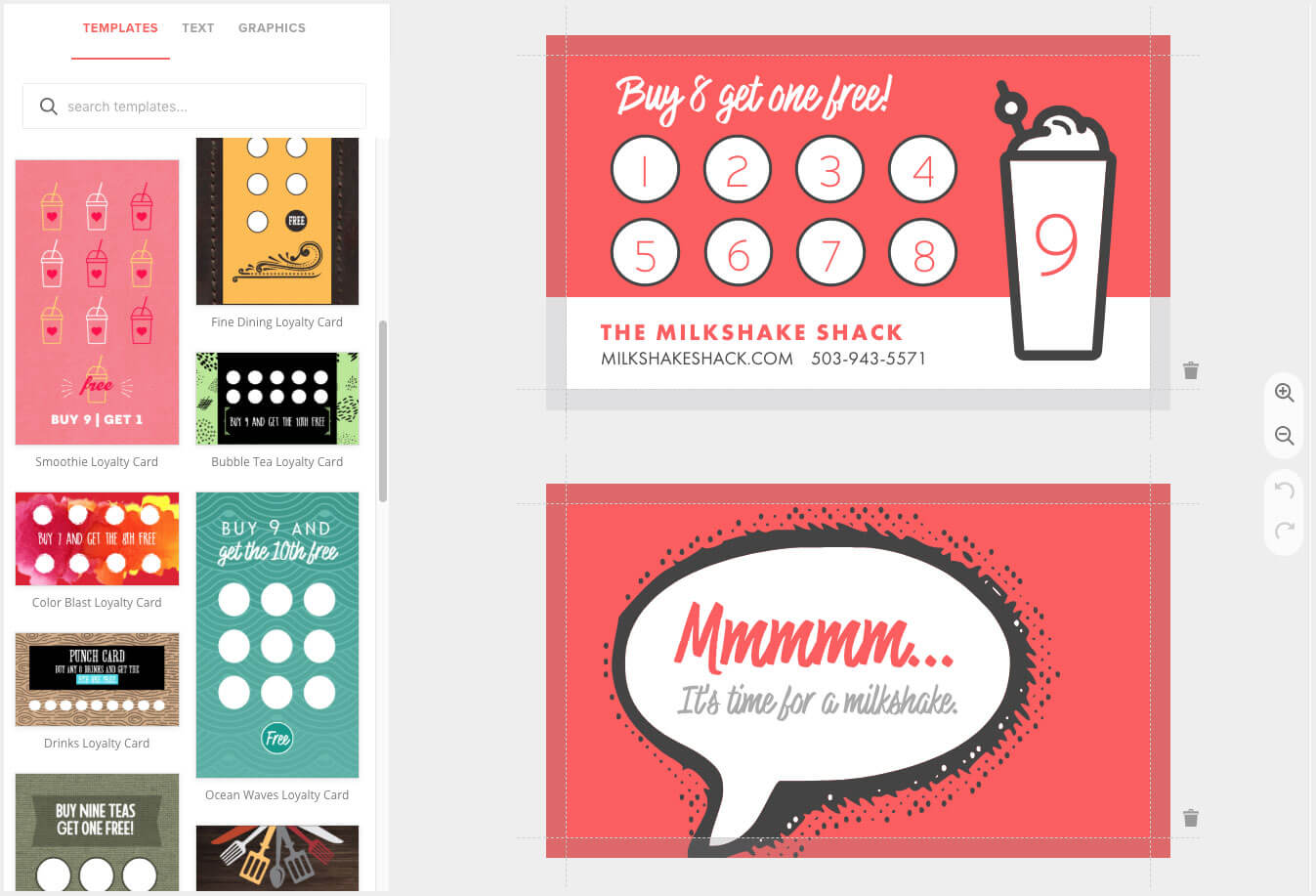 Loyalty Card Maker, Custom Punch Cards - Musthavemenus Inside Business Punch Card Template Free