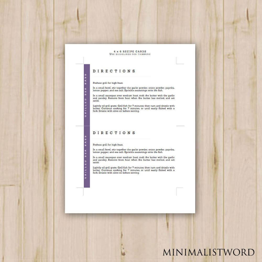 Luxury Blank Recipe Card Template For Word – Oksnap Throughout Boyfriend Report Card Template