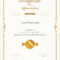 Luxury Certificate Template With Elegant Border Intended For Anniversary Certificate Template Free