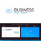 Mail, Reply, Forward, Business, Correspondence, Letter Blue Inside Business Reply Mail Template