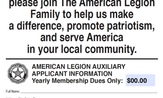 Marketing &amp; Promotional Materials - American Legion Auxiliary intended for American Legion Letterhead Template