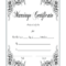 Marriage Certificate – Fill Online, Printable, Fillable With Certificate Of Marriage Template