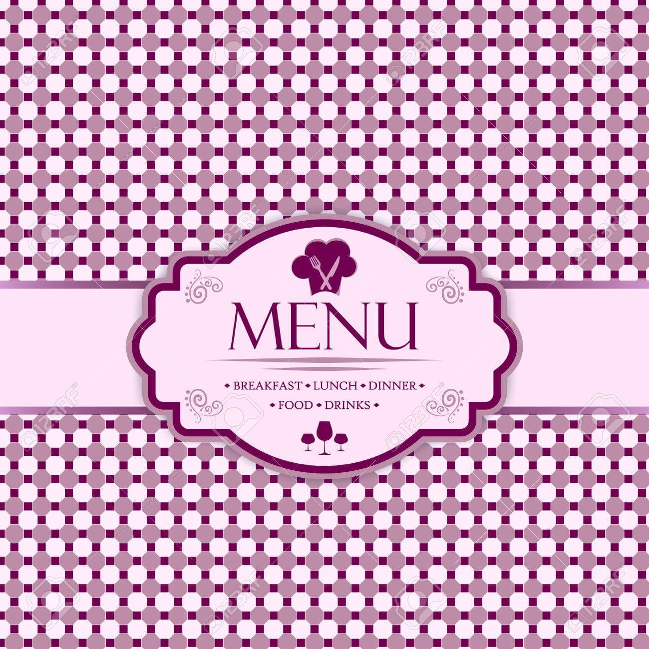 Menu Template For Restaurants, Bars And Beverages – Breakfast,.. With Regard To Breakfast Lunch Dinner Menu Template