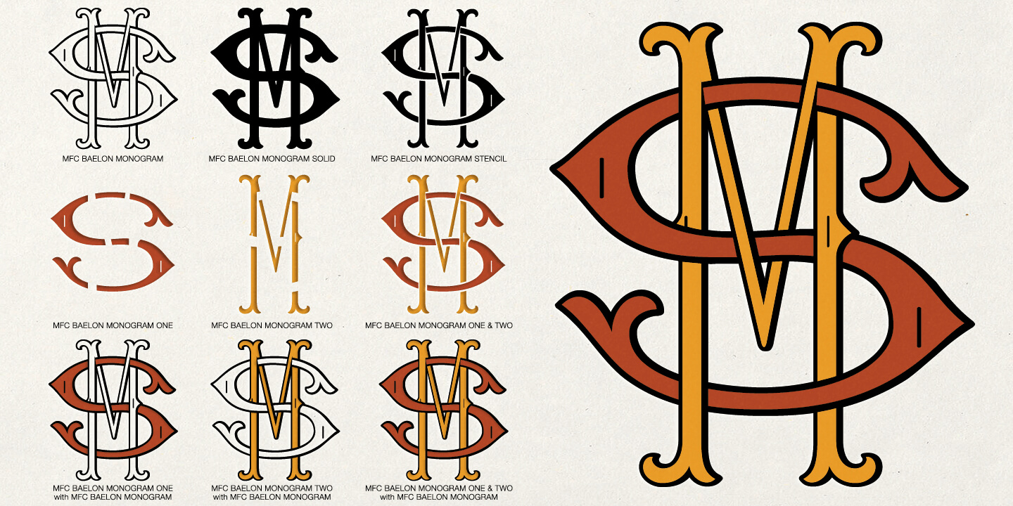 Monogram Fonts Co. « Myfonts With 3 Letter Monogram Template