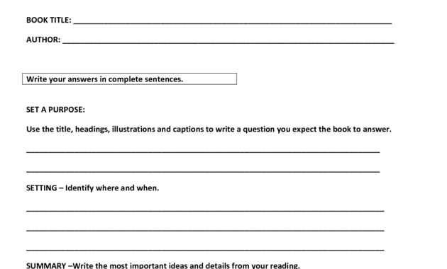 Non Fiction Book Report Template Middle School | How To in Book Report Template Middle School