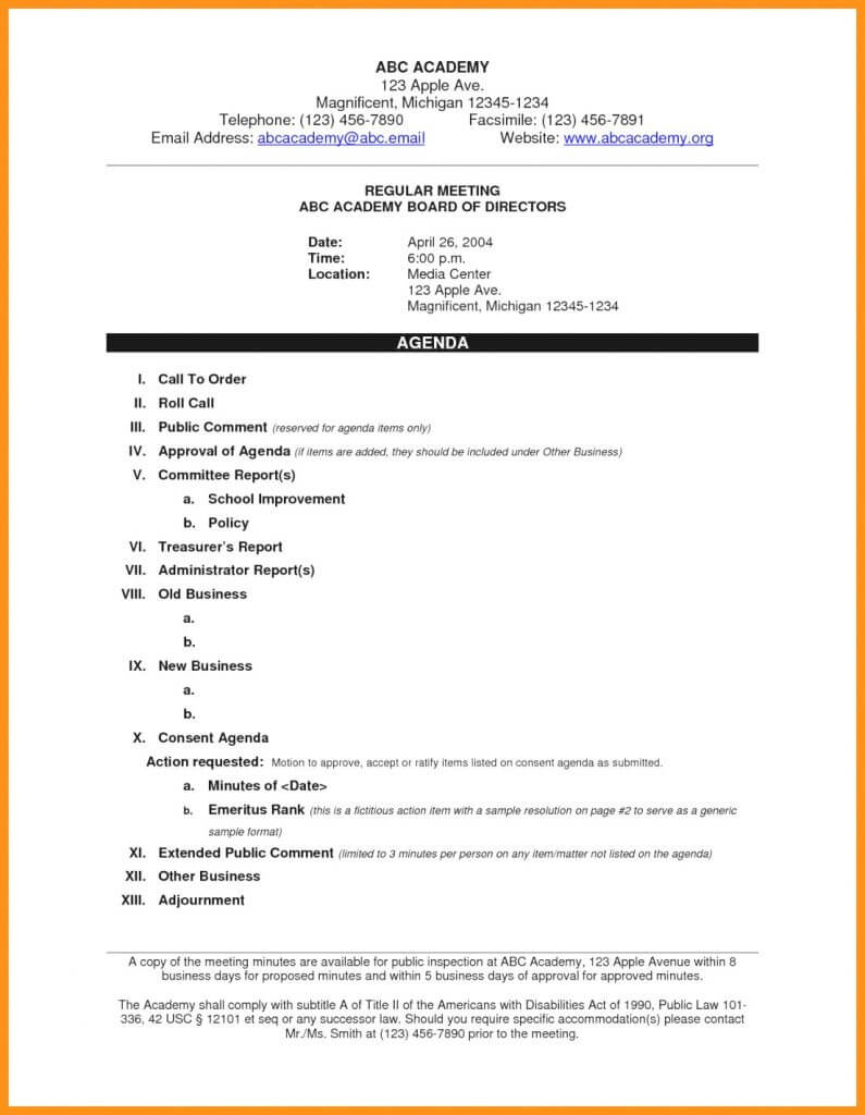 One Day Conference Agenda Template Word Powerpoint Free With Regard To Agenda Template Word 2007