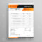 Orange And Black Professional Invoice Template Intended For Black Invoice Template