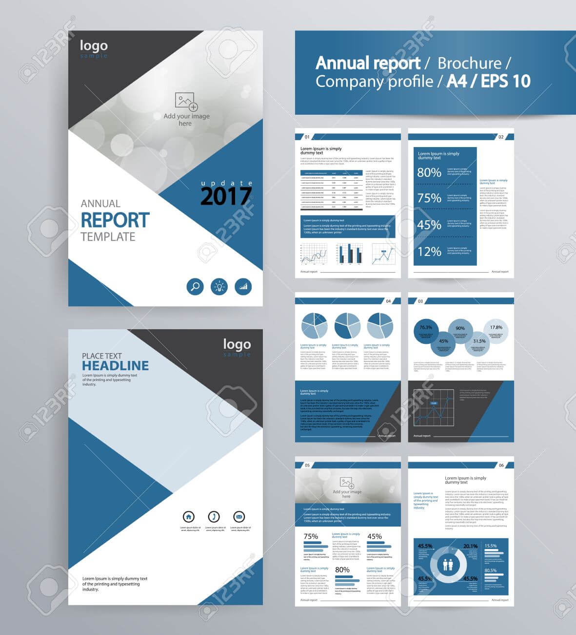 Page Layout For Company Profile, Annual Report, Brochure, And.. Intended For 1 Page Flyer Template