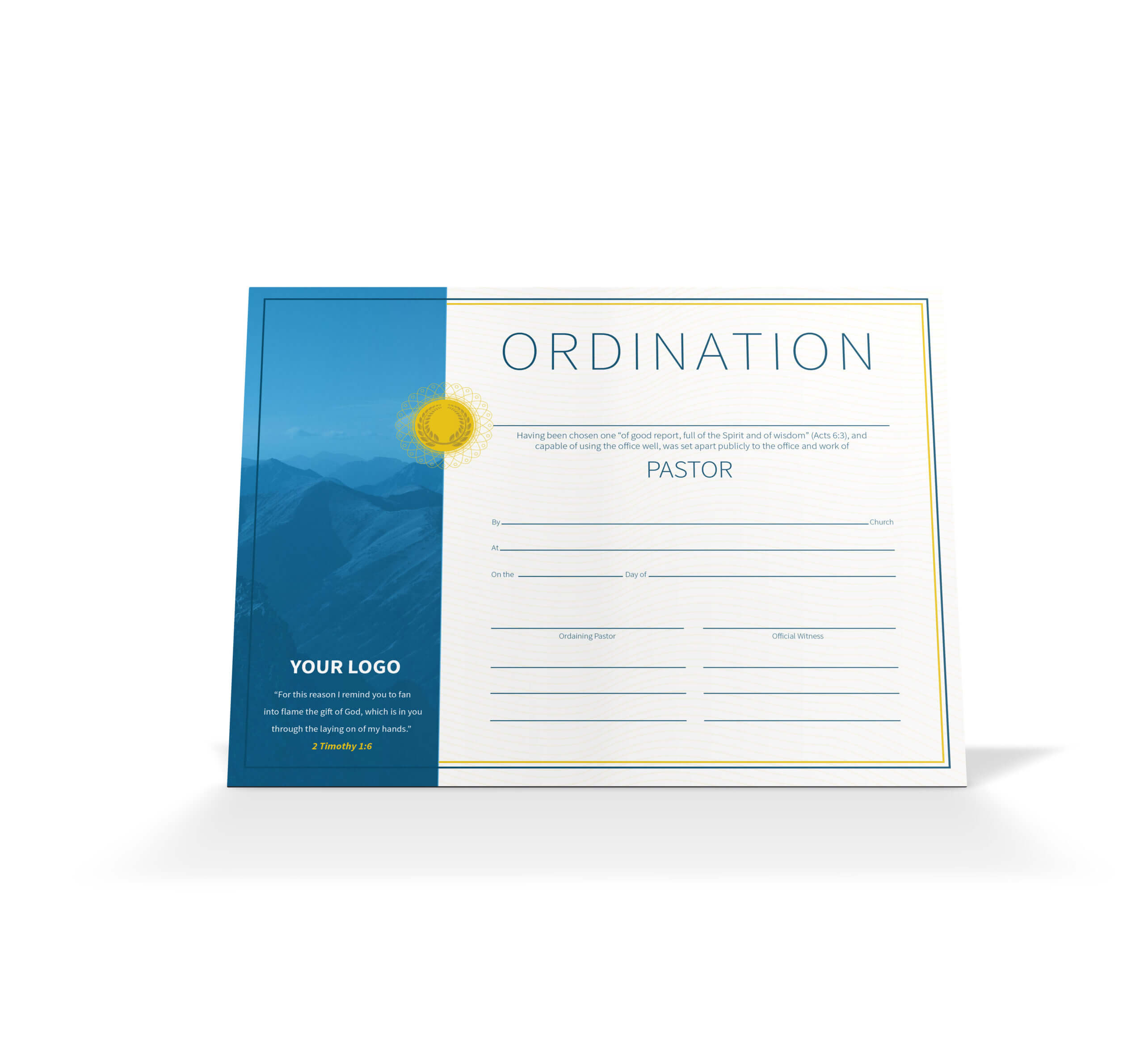Pastor Ordination Certificate – Vineyard Digital Membership Inside Certificate Of Ordination Template