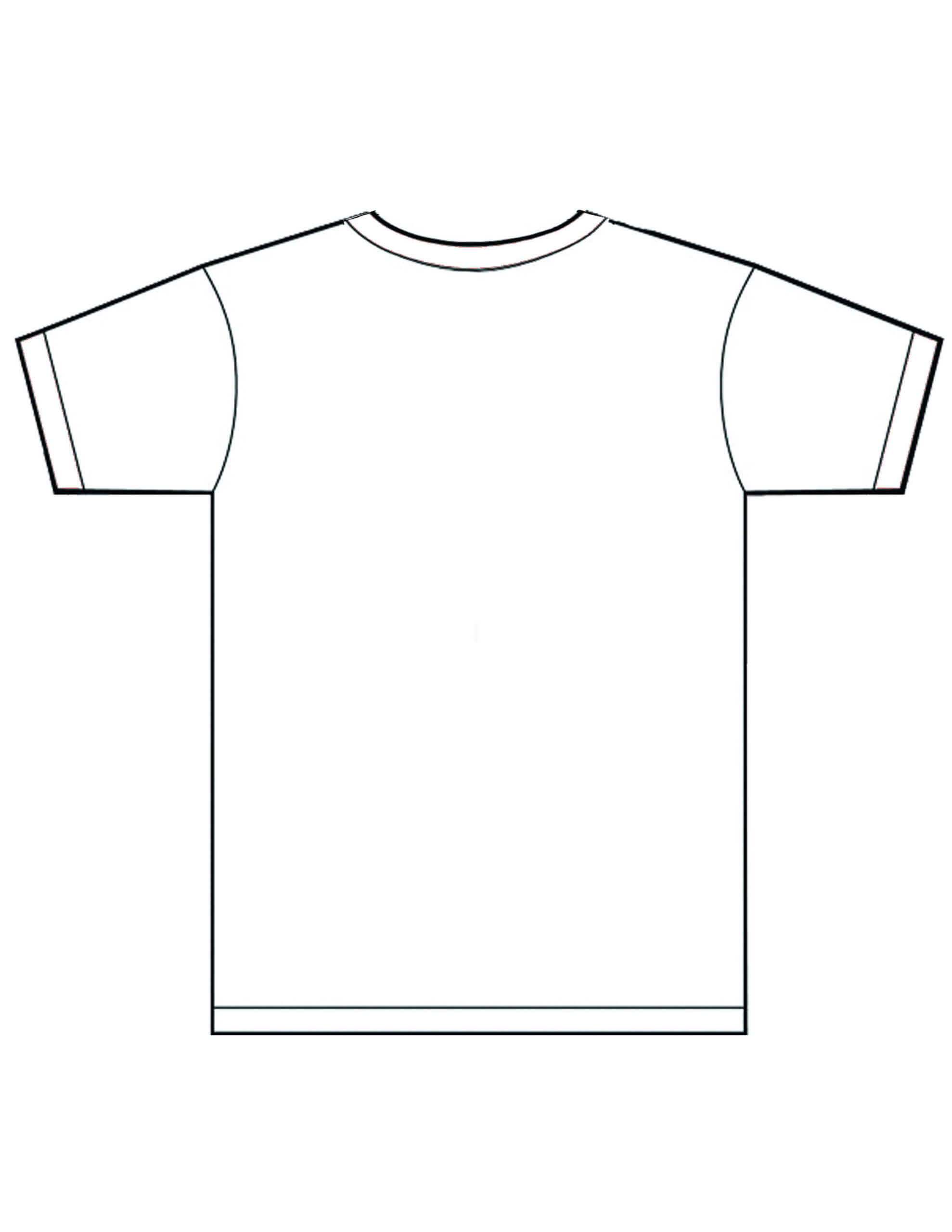 Photoshop T Shirt Template – Colona.rsd7 Inside Blank Tshirt Template Printable