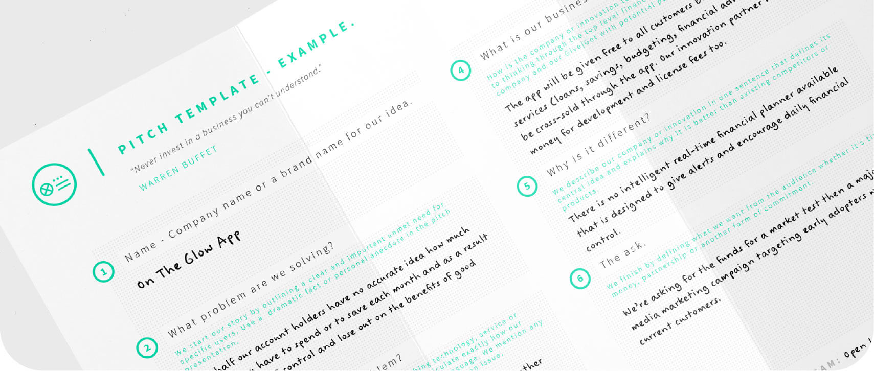 Pitch Template. – 100%open For Business Idea Pitch Template