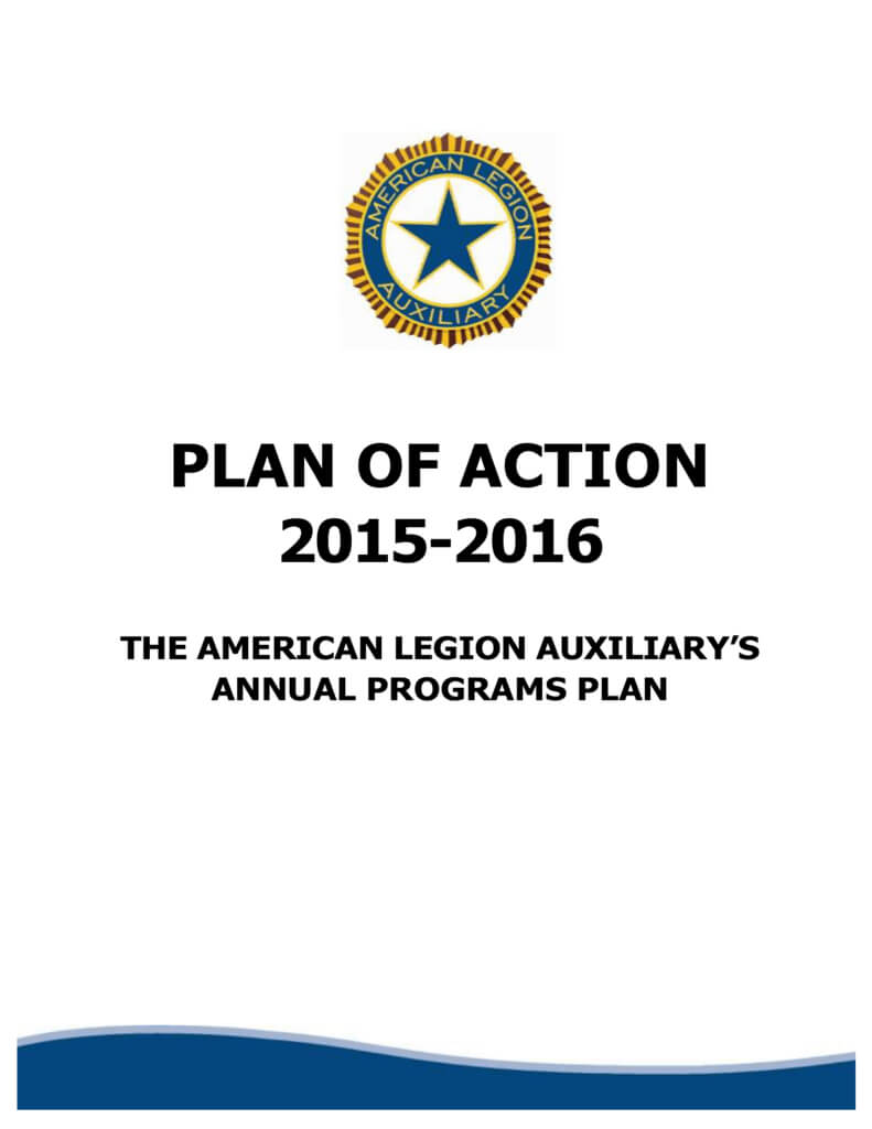 Plan Of Action – American Legion Auxiliary Within American Legion Letterhead Template