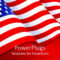 Powerpoint Template: American Flag Patriotic Background With Inside American Flag Powerpoint Template