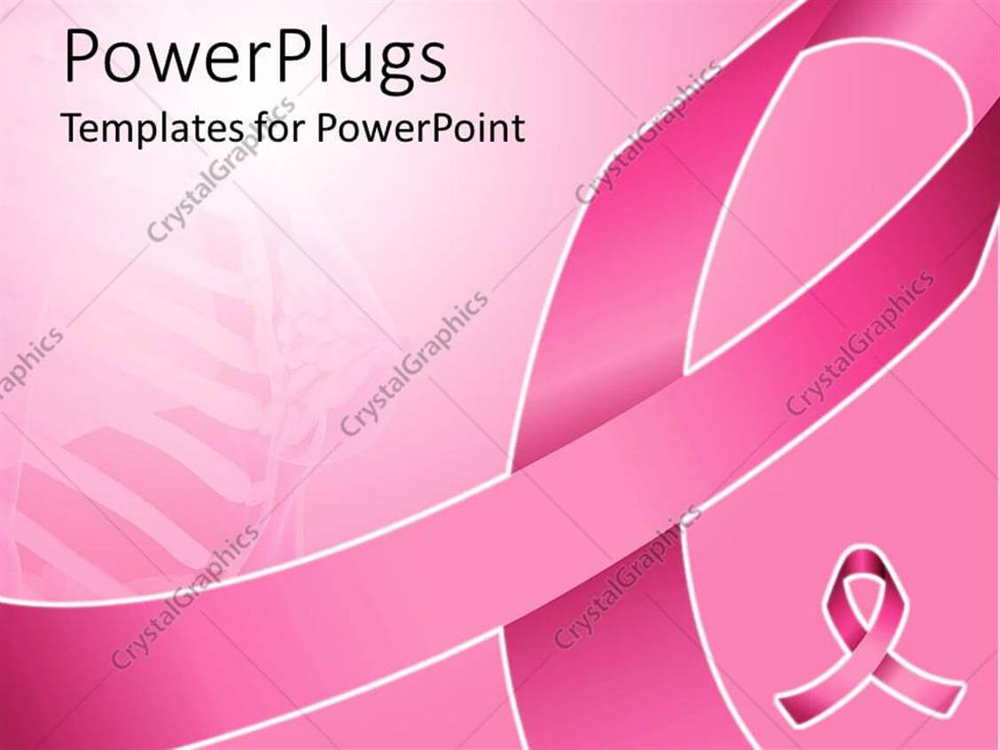 Powerpoint Template: Pink Ribbon For Fighting Breast Cancer Throughout Breast Cancer Powerpoint Template
