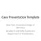 Ppt – Case Presentation Template Powerpoint Presentation Inside Case Presentation Template