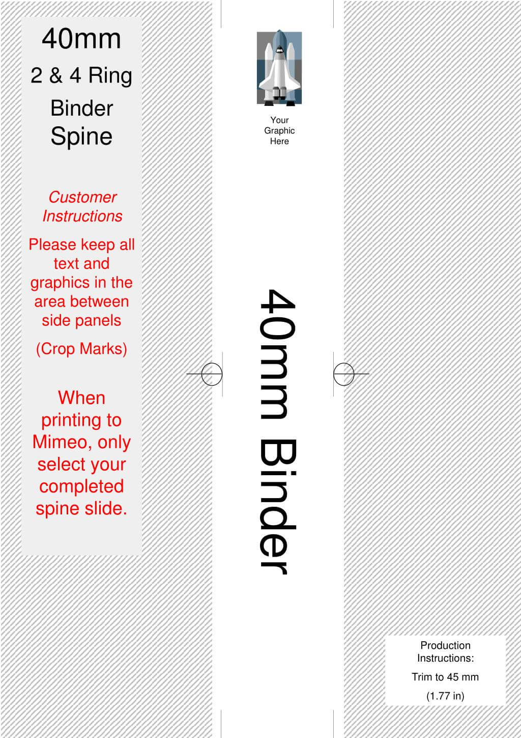 Ppt – Mimeo.co.uk A4 2 & 4 Ring Binders Spine Templates With 2 Inch Binder Spine Template