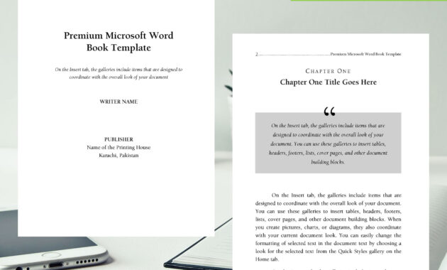 Premium &amp; Free 6 X 9 Book Template For Microsoft Word - Used regarding 6X9 Book Template For Word