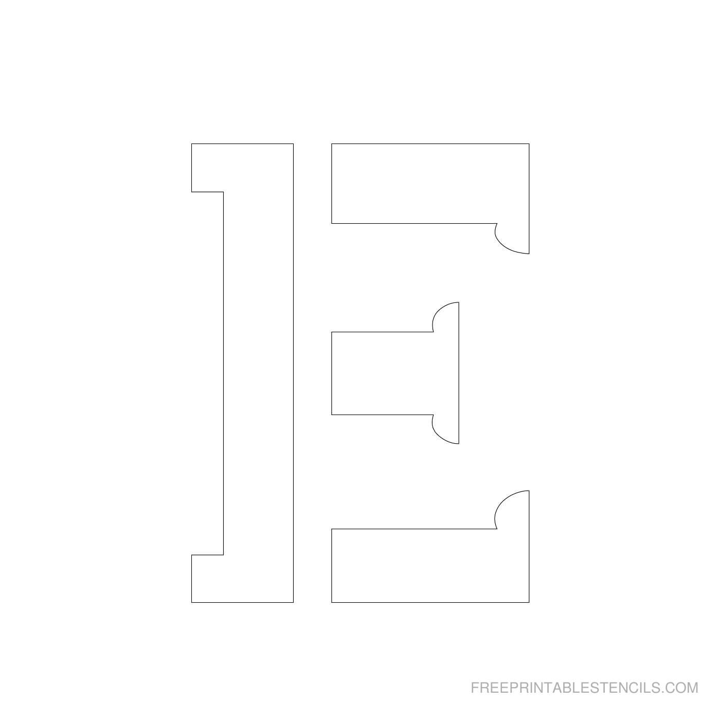 Printable 4 Inch Letter Stencils A Z | Free Printable Stencils Inside 4 Inch Letter Template